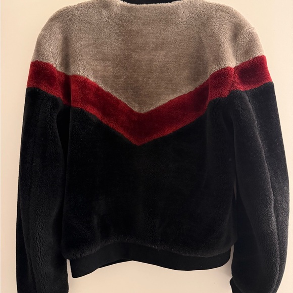 Joie Women's Colorblock Faux Fur Bomber Jacket - Picture 3 of 4